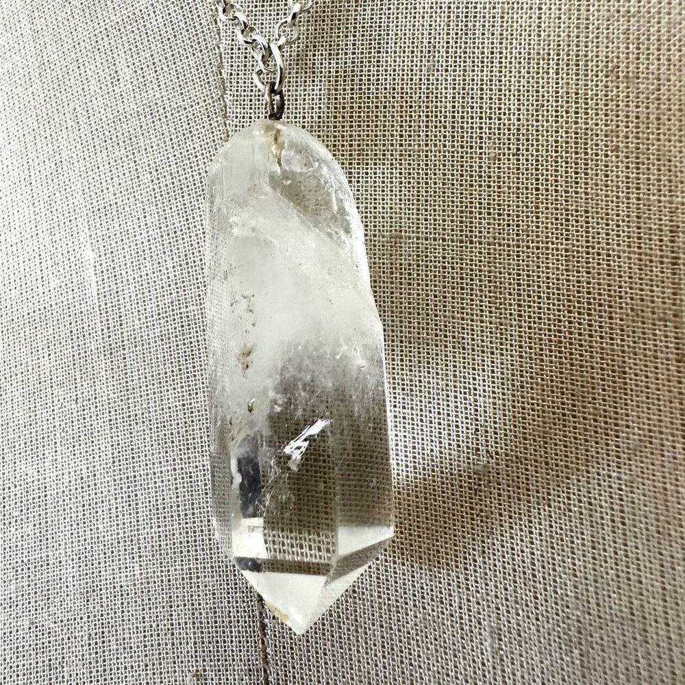 Clear Quartz Point Necklace - Picture 5 of 10